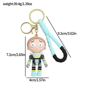 Rick and Morty Space Suit Keychain