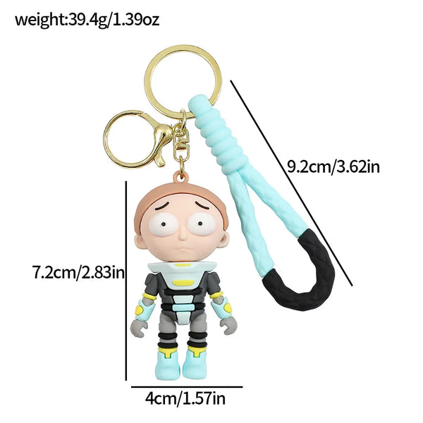 Rick and Morty Space Suit Keychain