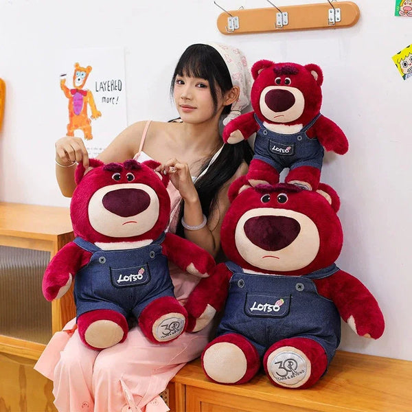 Red Side Strawberry Bear Plushie
