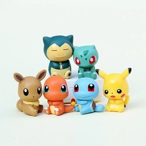 Pokemon Q-Version Starter Figures (Set of 6)