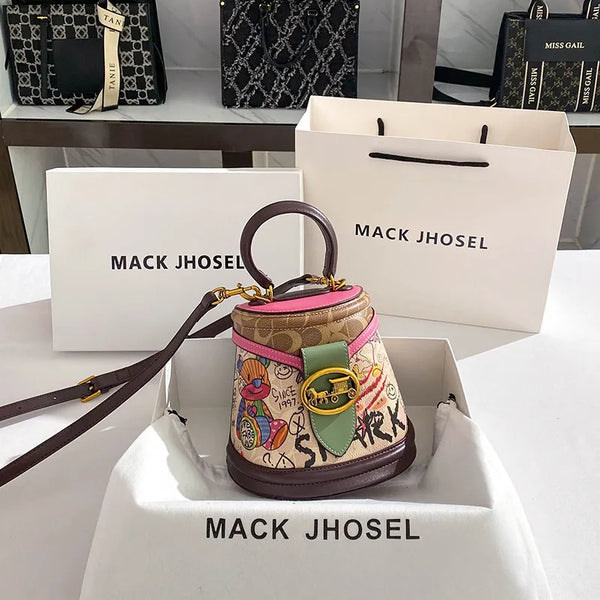 Mack Jhosel Graffiti Bear Basket Bag