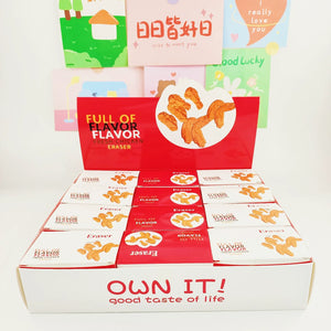 Fried Chicken Simulation Eraser (Set of 8)