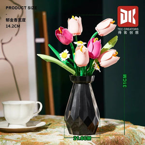 Tulip Bouquet Building Blocks (223 Pcs)