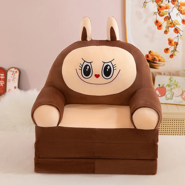 Kawaii Character Three-Fold Plush Sofa Bed