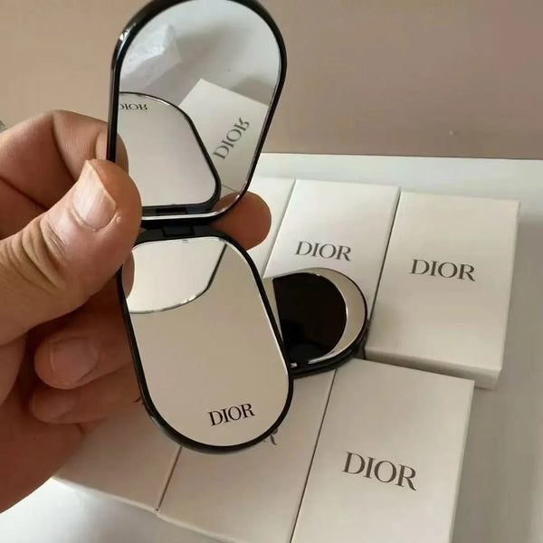 D Luxe Noir Dual-Reflect Phone Mirror