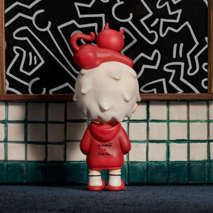 Hirono x Keith Haring Head Cat Figure (10 cm)