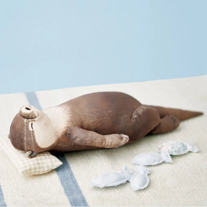 Sea Otter 2-in-1 Plush Wrist Pad & Desk Organizer