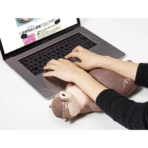Sea Otter 2-in-1 Plush Wrist Pad & Desk Organizer