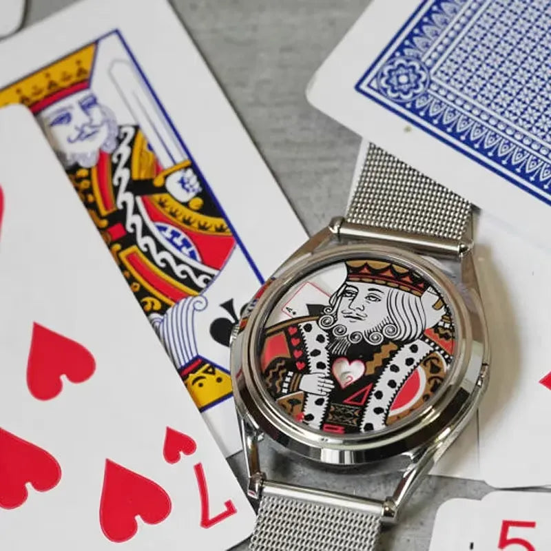 King Of Hearts Royal Card Quartz Watch