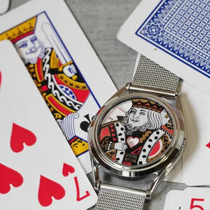King Of Hearts Royal Card Quartz Watch