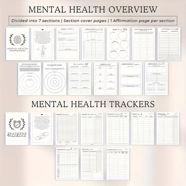 Mindful Mental Health 6-in-1 Workbook