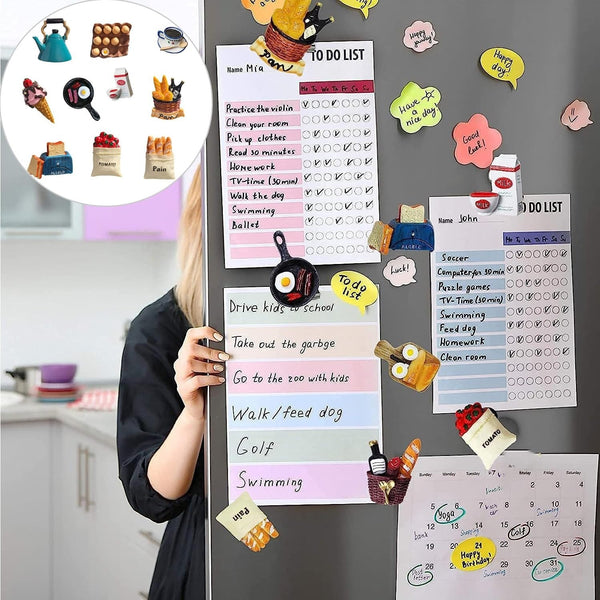 3D Food Dopamine Fridge Magnets