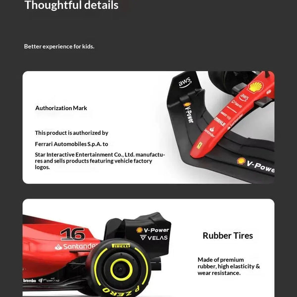 Rastar 1:12 Scale Scuderia Ferrari F1-75 RC Car