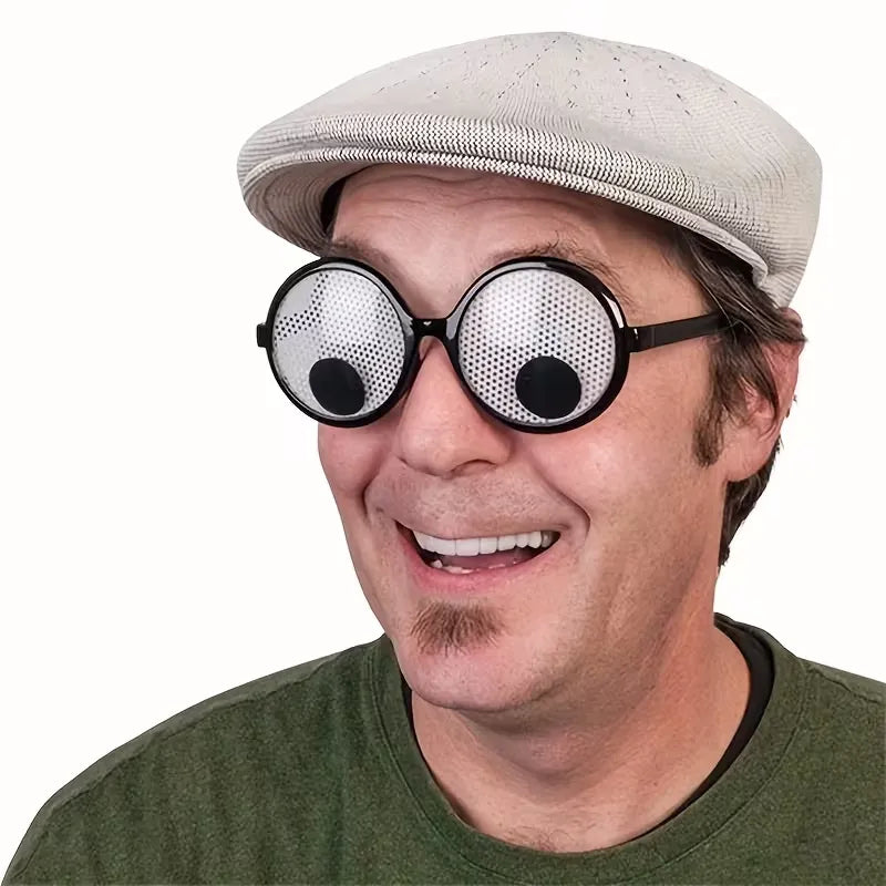 Googly Eyeballs Dizzying Novelty Glasses
