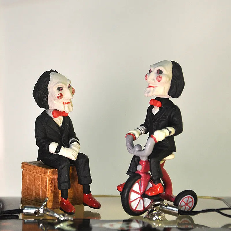 SAW Billy the Puppet Figurine Charm Keychain
