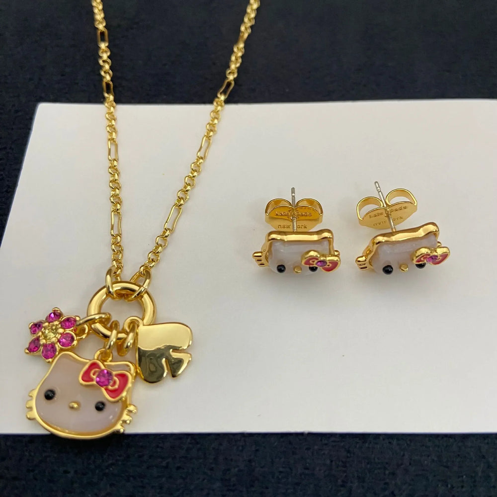 Sweet Kitty Light Luxury Multi-Charm Set
