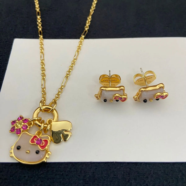 Sweet Kitty Light Luxury Multi-Charm Set