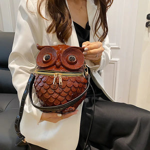 Athena Owl Nocturnal Satchel Handbag