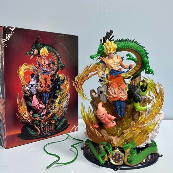 DBZ Goku Shenron Villains Climax Battle Statue (24 cm)