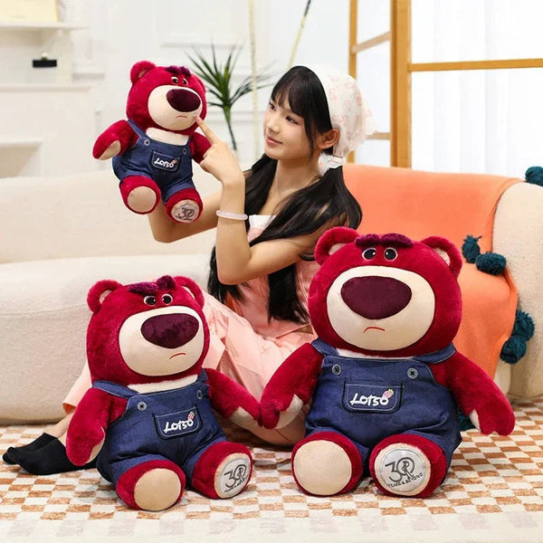 Red Side Strawberry Bear Plushie