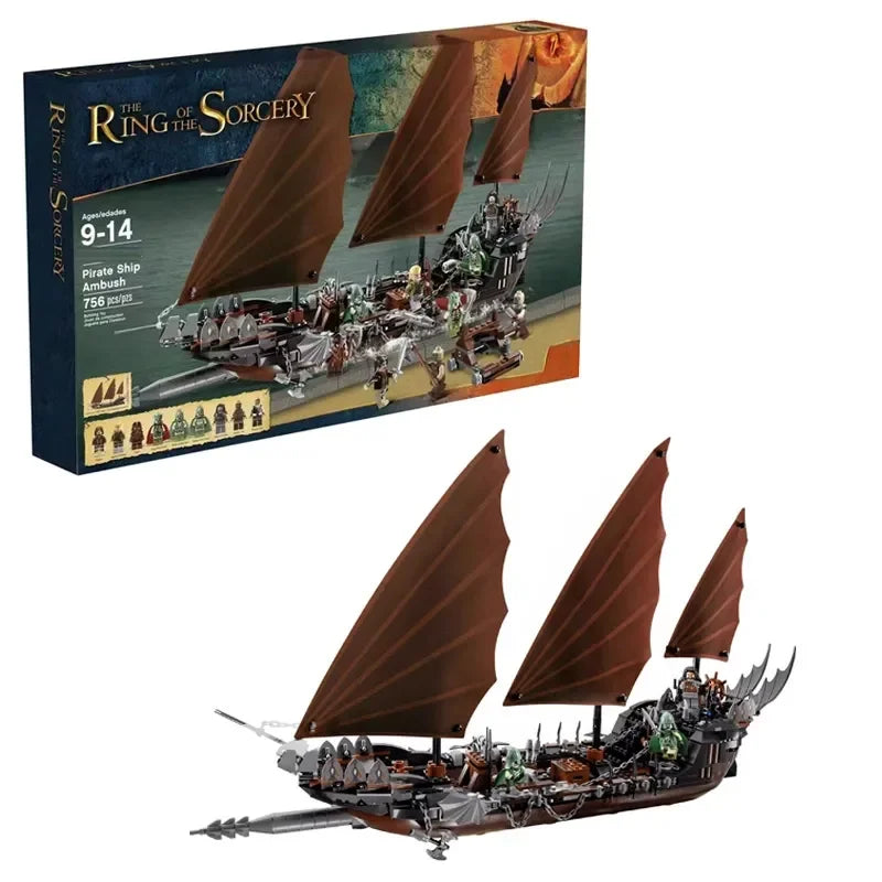 LOTR Pirate Ship Ambush Building Blocks (756 Pcs)