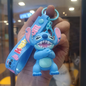 Stitch & Angel Ohana Fun 3D Keychain