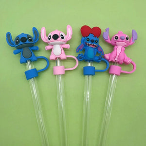 Cute Stitch Tumbler Straw Cap