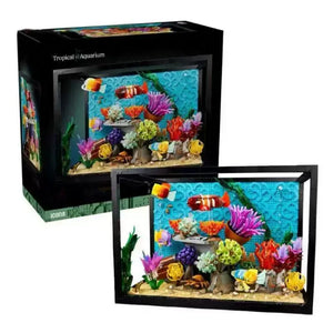 Tropical Aquarium Icons Building Blocks