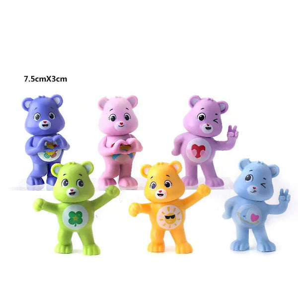 Care Bears Nostalgia Kingdom Pastel Figurines (Set of 6)