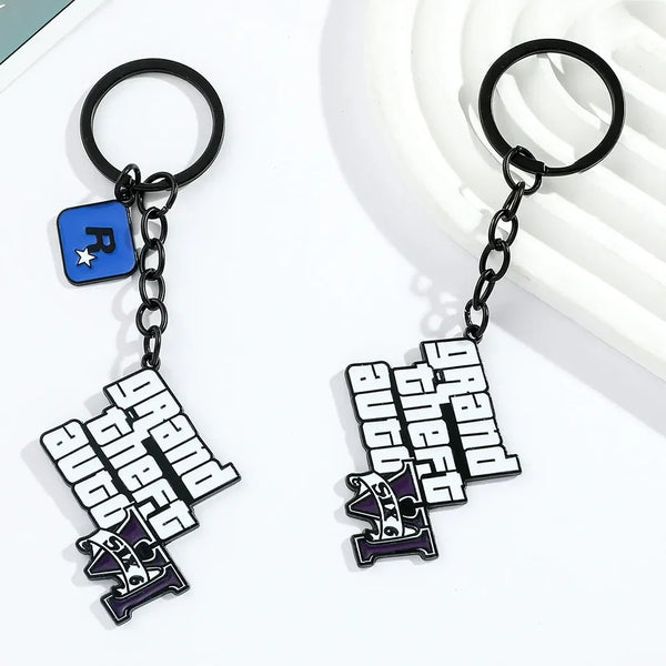 GTA Six Vice City Vibes Keychain