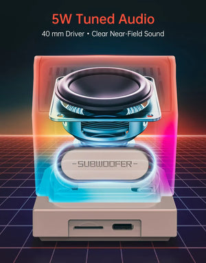 Divoom MiniToo Retro Bluetooth Speaker