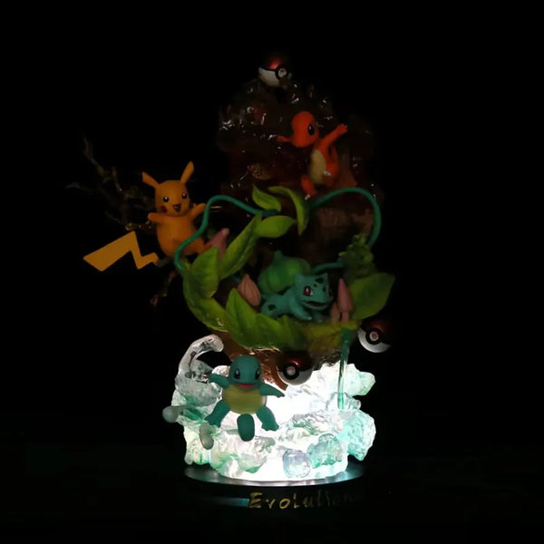 Kanto Trio & Pikachu Elemental Vortex Ver. Figure (25 cm)