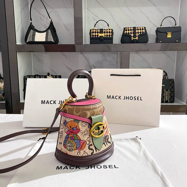Mack Jhosel Graffiti Bear Basket Bag