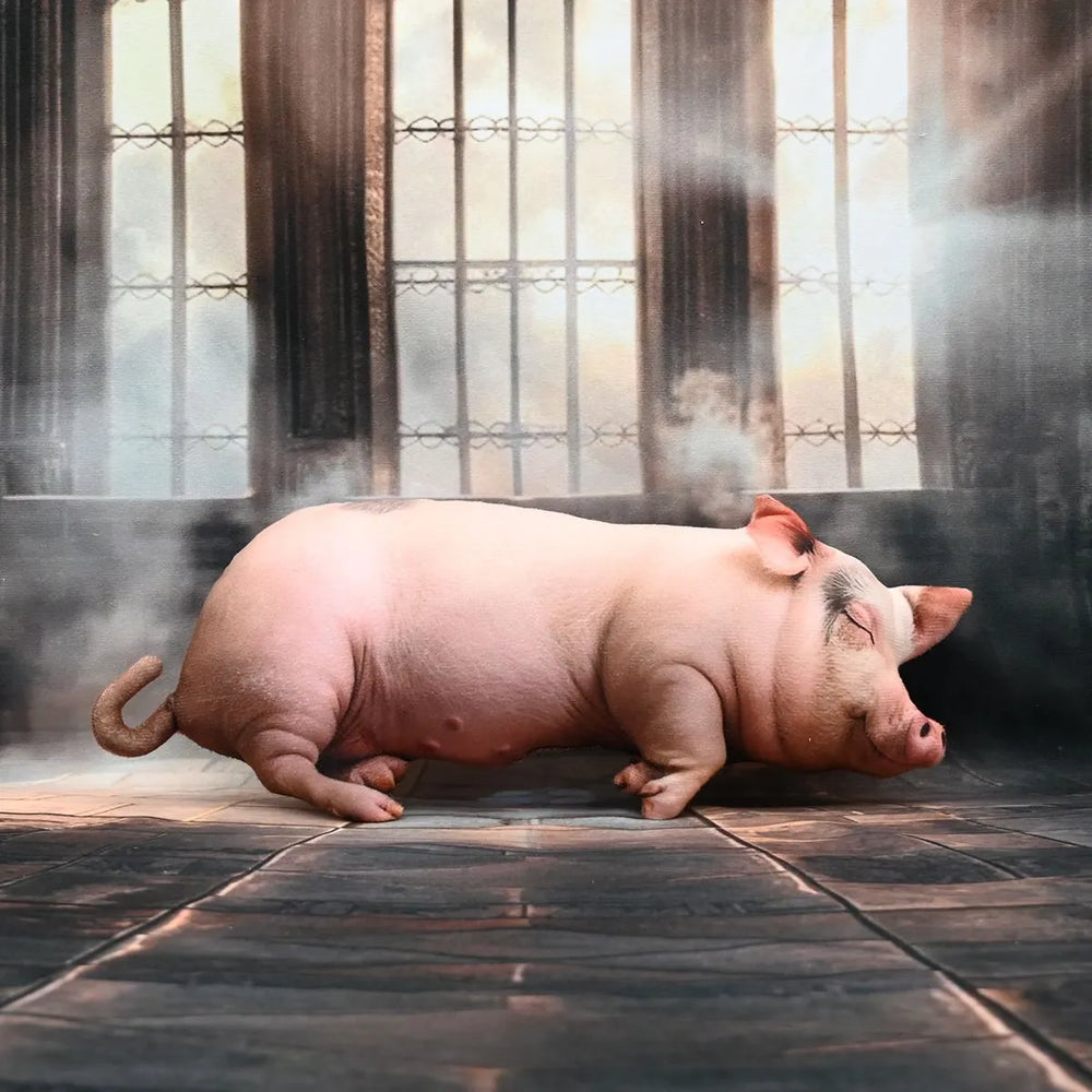 Truffle-Snuffler Ultra-Realistic Sleeping Piglet Plush