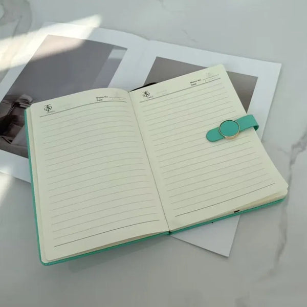 Tiff & Co. Signature Teal and White Notebook