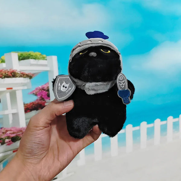 Shadow Cat Knight Plush Keychain