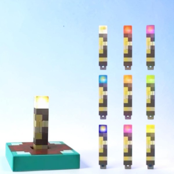 Minecraft Magnetic Pixel Sword & Torch