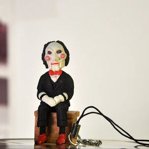SAW Billy the Puppet Figurine Charm Keychain