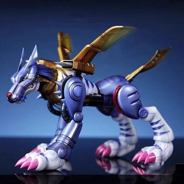 Digimon MetalGarurumon Cybernetic Wolf Figure