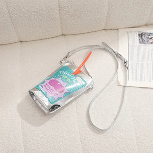 Cherry Martini Novelty Drink Crossbody Bag