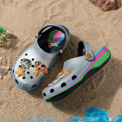 Powerpuff Girls Metallic Townsville Classic Clogs