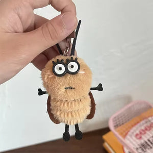 Creepy-Cute Cockroach Plush Keychain