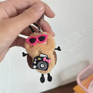 Creepy-Cute Cockroach Plush Keychain