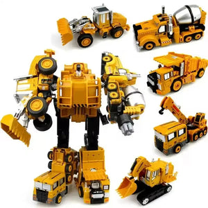Black Mamba 5 in 1 Mega Transformers Figurines