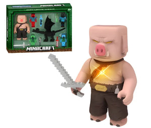 Minecraft Ender Dragon & Piglin Battle Set