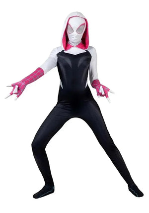 Spider Gwen Anime Full Body Costume