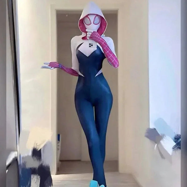 Spider Gwen Anime Full Body Costume