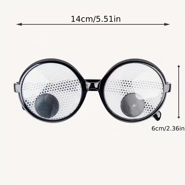 Googly Eyeballs Dizzying Novelty Glasses