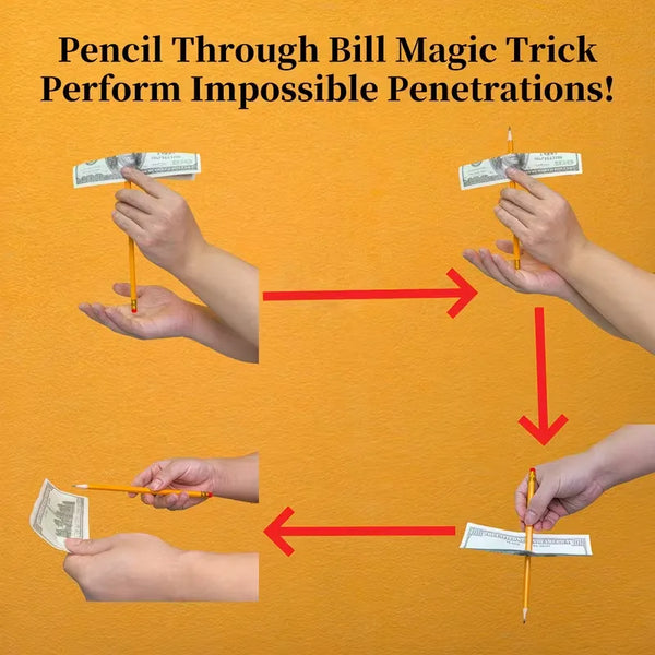 Magic Pencil Penetration Illusion Set
