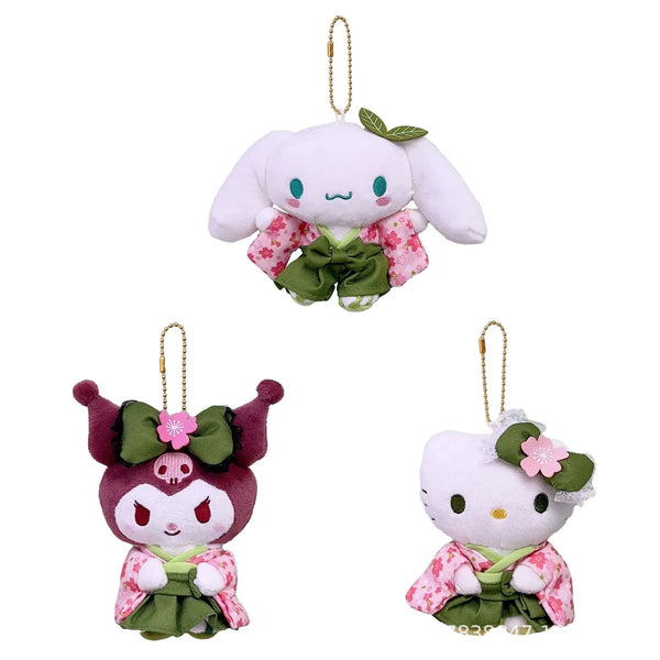 Sanrio Kimono Matcha Plush Keychains
